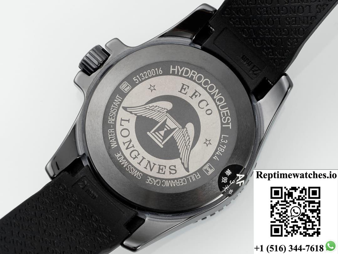 Longines Concas L3.784.4.56.9 AF factory rubber strap