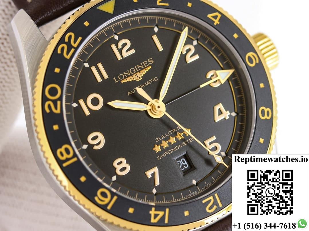 Longines Spirit L3.812.5.53.2 Tw Factory Dual Time Zone-Rep Time Watches
