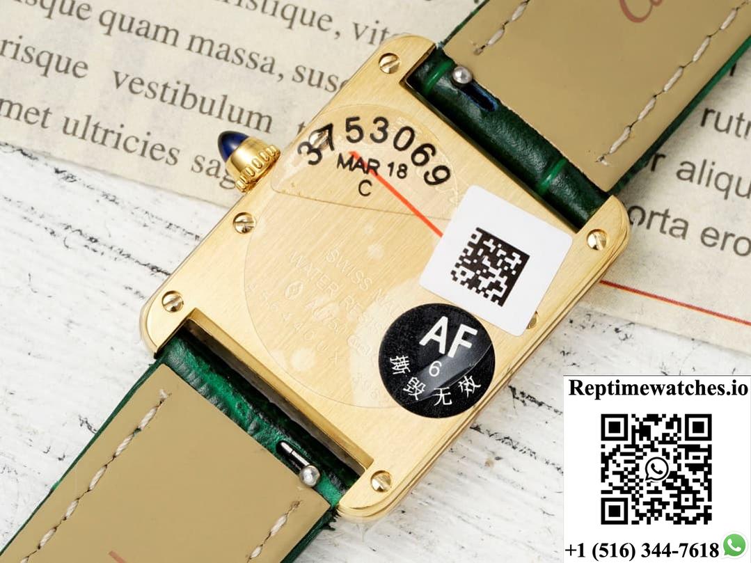 Cartier Tank WGTA0191 AF Factory Green Dial