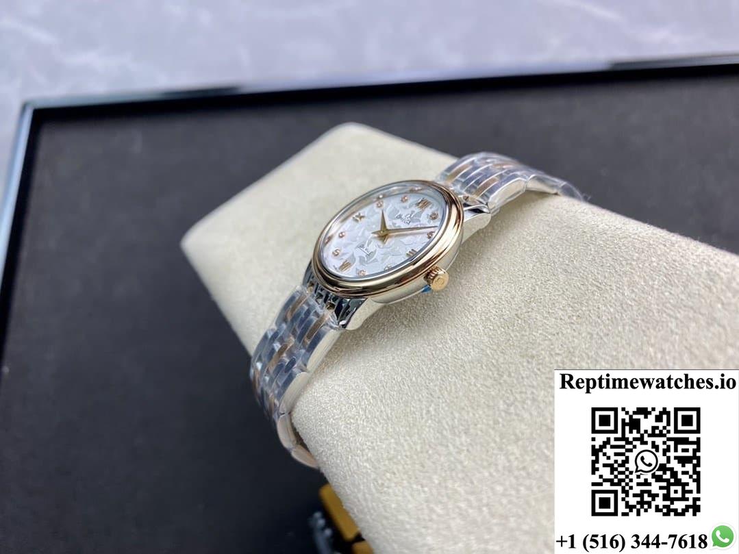 Omega De Ville 424.20.27.60.52.002 3S factory two-color strap