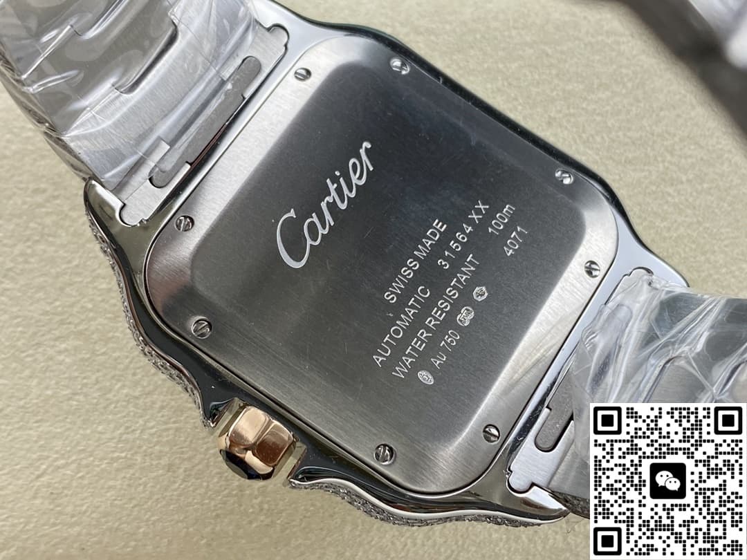 Cartier Santos W2SA0020 AMG factory blue dial
