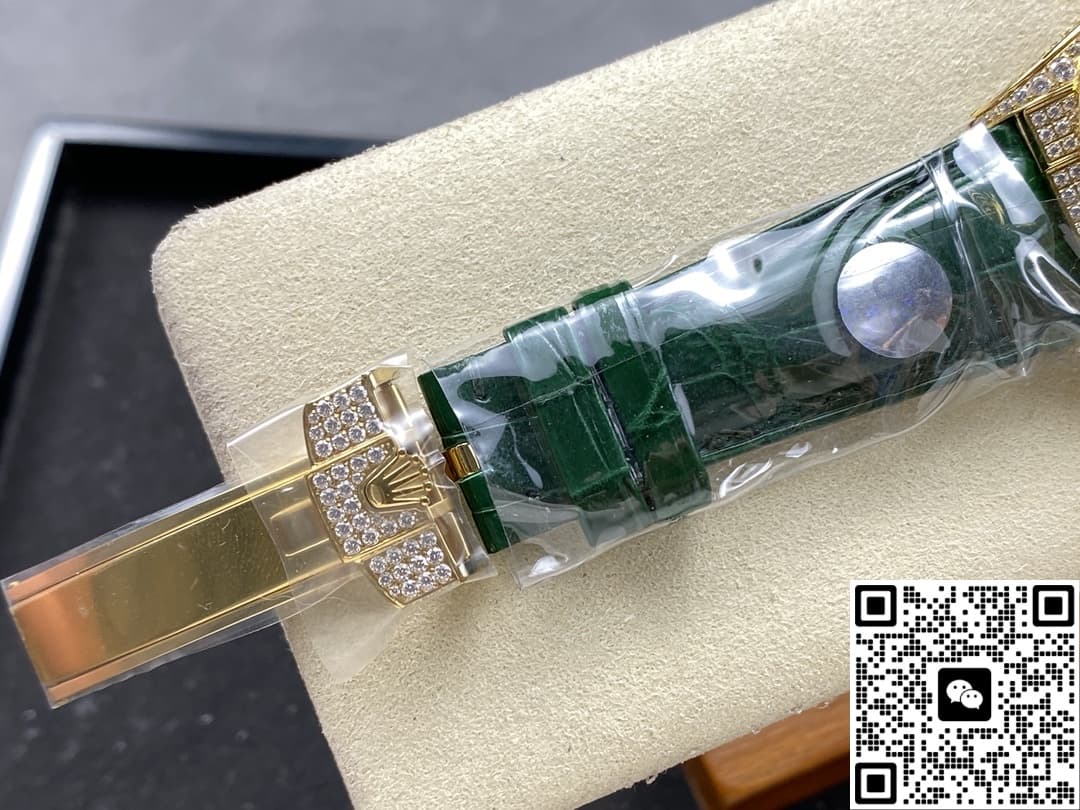 Rolex Oyster Perpetual 128455TBR 8+ Factory Diamond Bezel