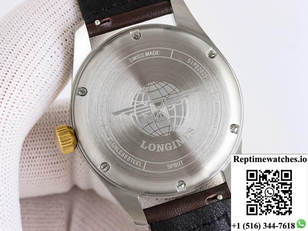 Longines Spirit L3.812.5.53.2 Tw Factory Dual Time Zone-Rep Time Watches