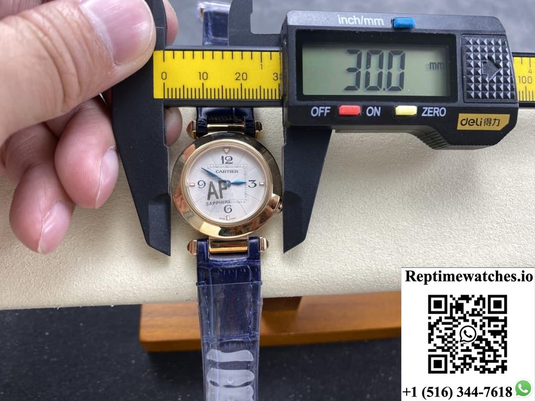 Cartier Pasha WGPA0027 AF Factory Silver-white Dial