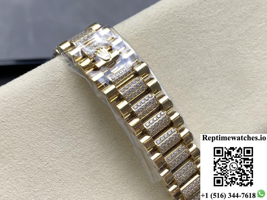 Rolex Day-Date 128238-0048 8+ Factory Malachite Dial