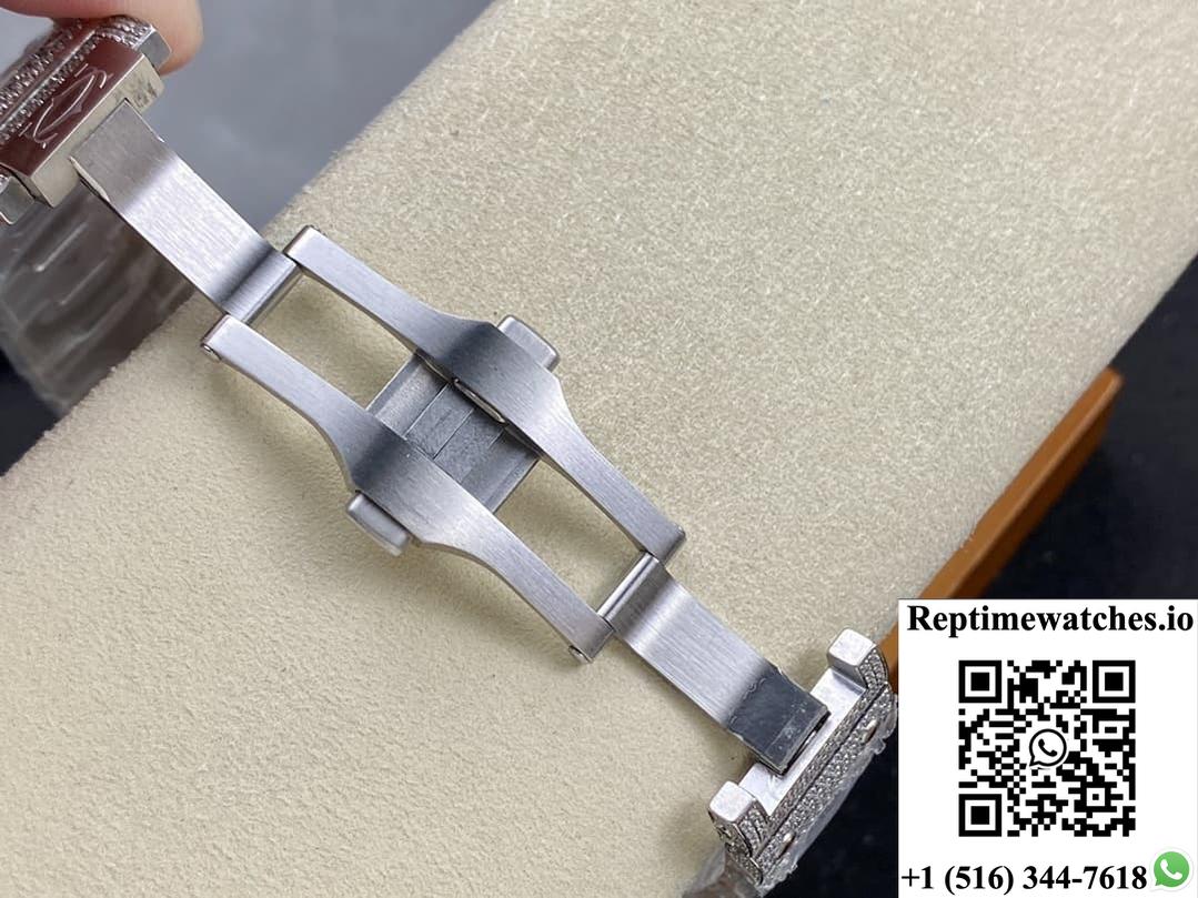 Cartier Santos W2SA0020 AMG factory blue dial