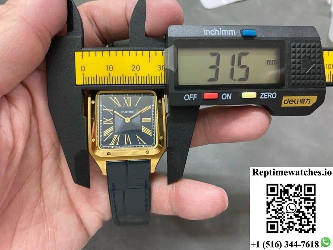 Cartier Santos WGSA0077 F1 factory gold color case