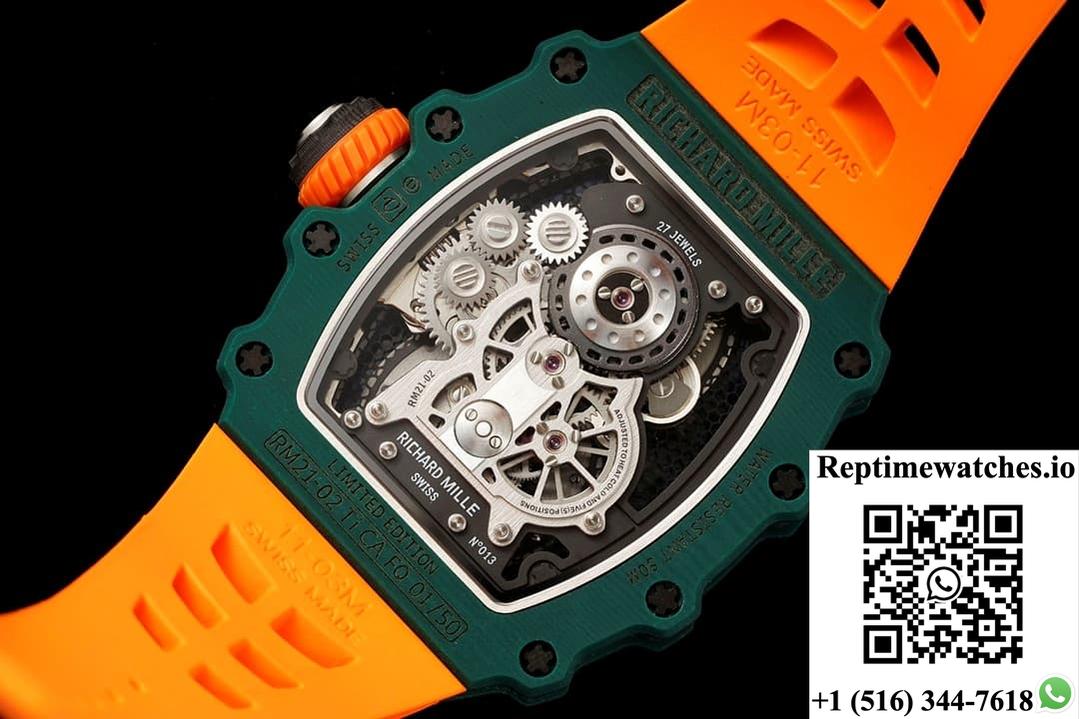 Richard Miller RM21-01 NEW Factory Tourbillon Green Case