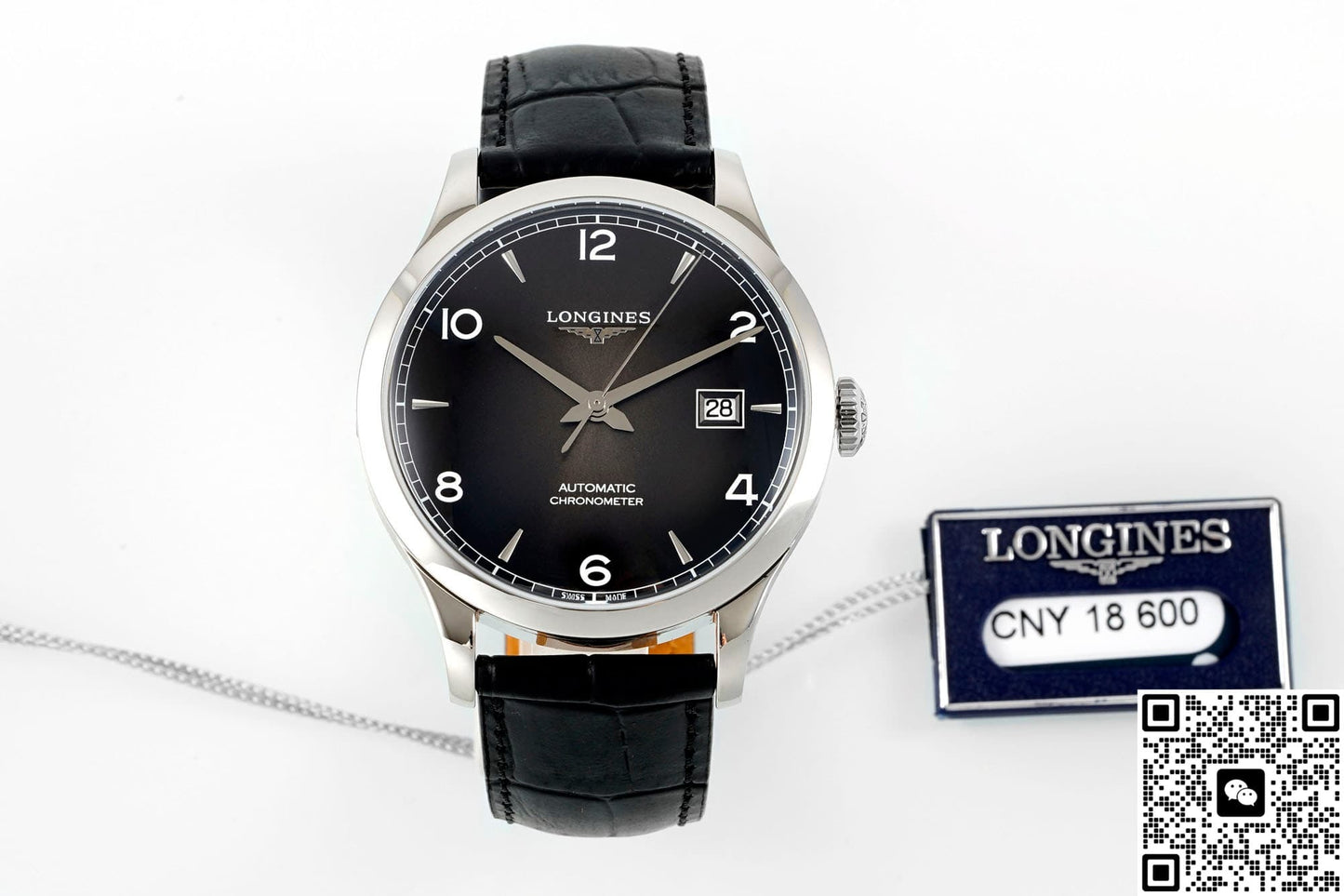Longines Record Collection L2.821.4.56.2 AF Factory Crocodile Skin