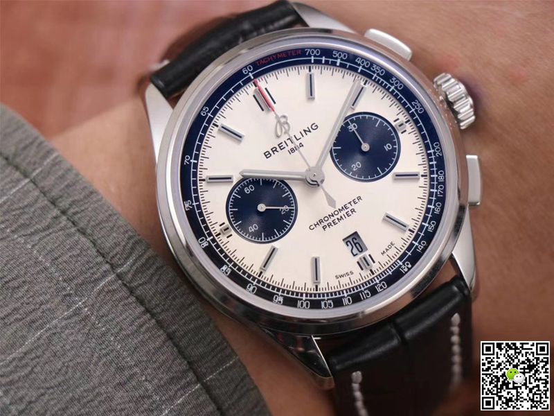 Breitling PREMIER B01 Chronograph AB0118221G1P1 GF Factory Silver Dial