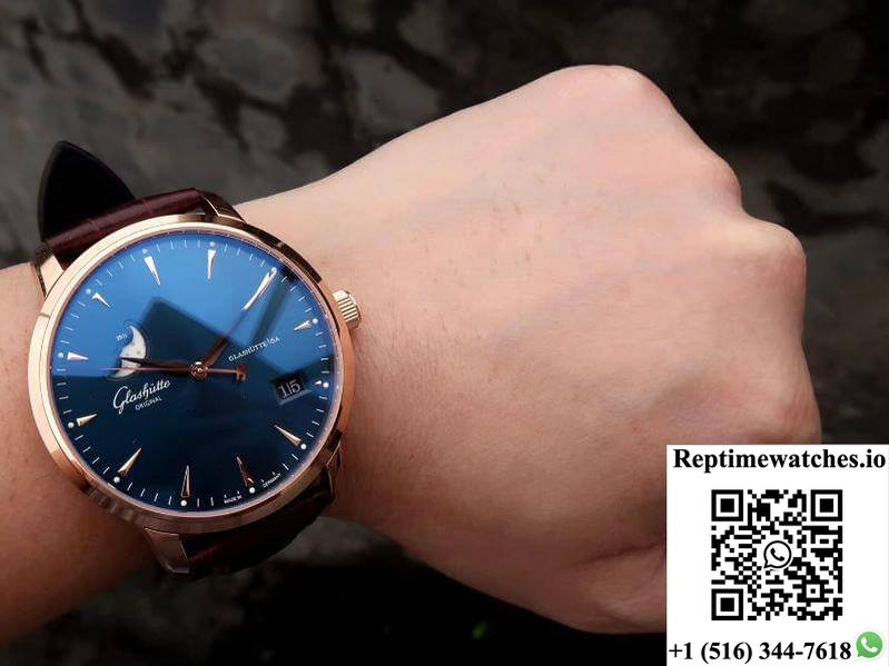 Glashutte Original Senator 1-36-04-04-02-01 Moonphase Gray Dial-Rep Time Watches