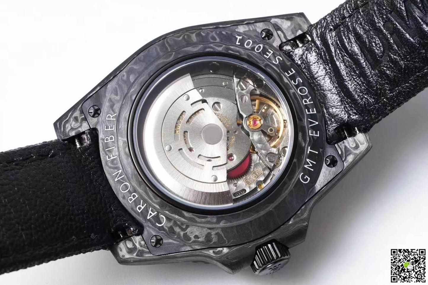 Rolex GMT-MASTER II Diw Carbon Fiber Black Fabric Strap