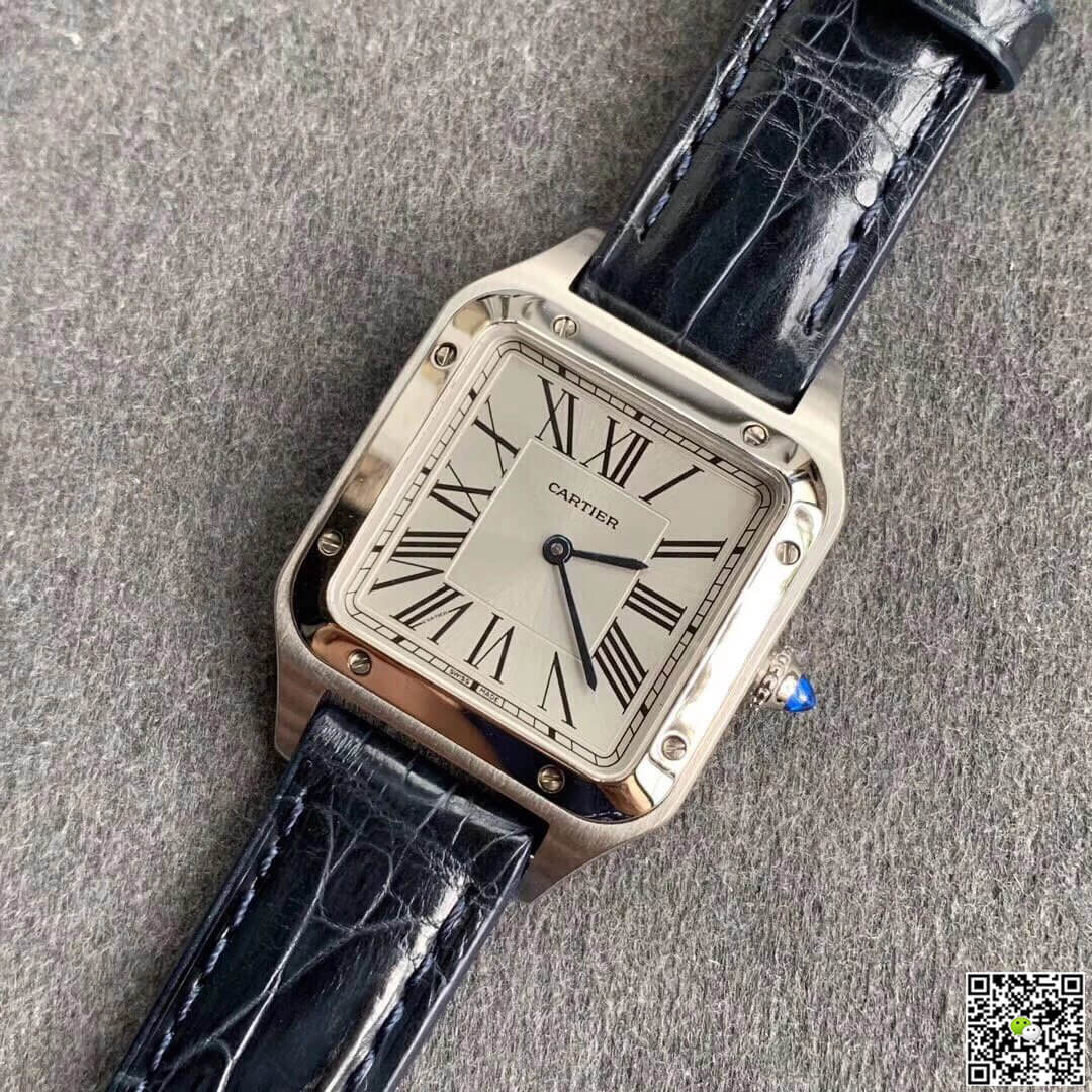 Cartier Santos WSSA0023 Ladies Silver Dial
