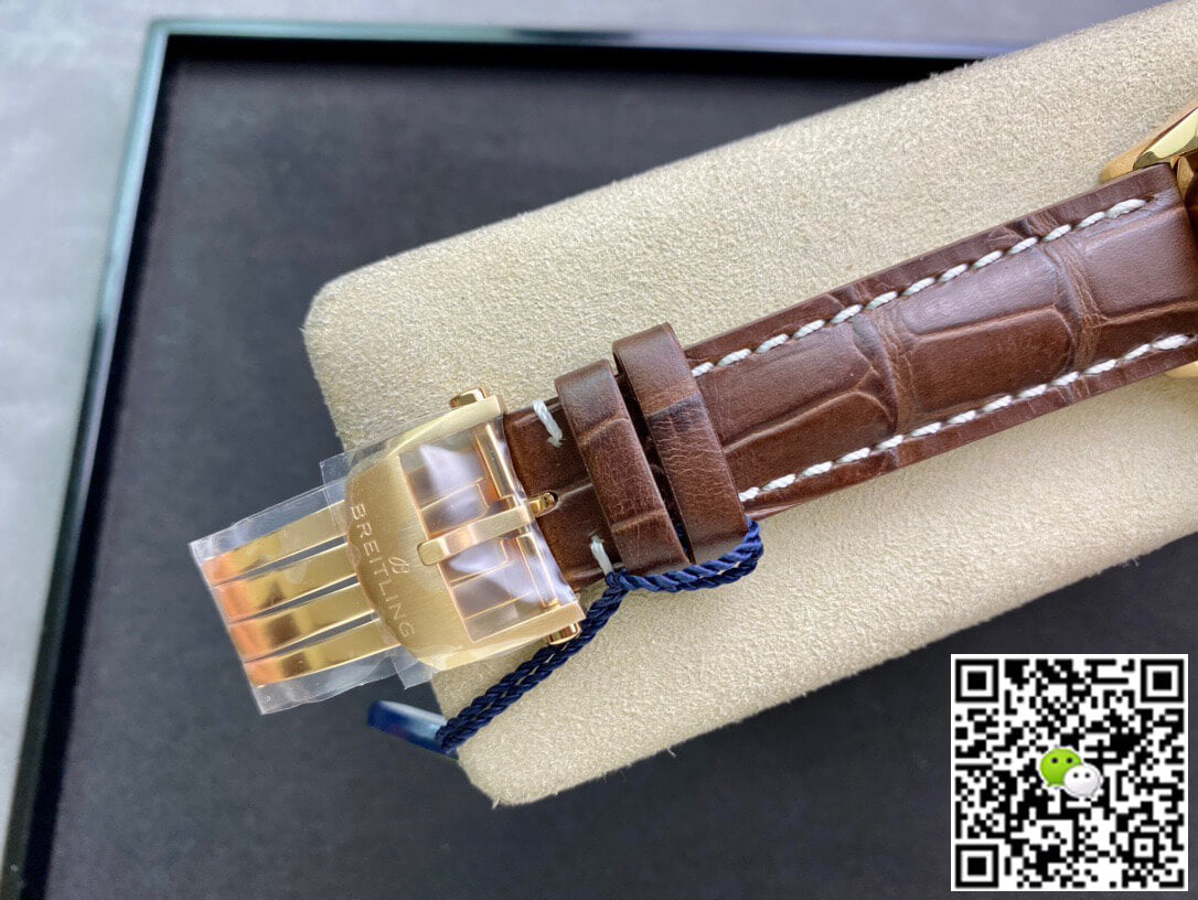 Breitling Premier RB0118371G1P1 GF Factory Leather Strap