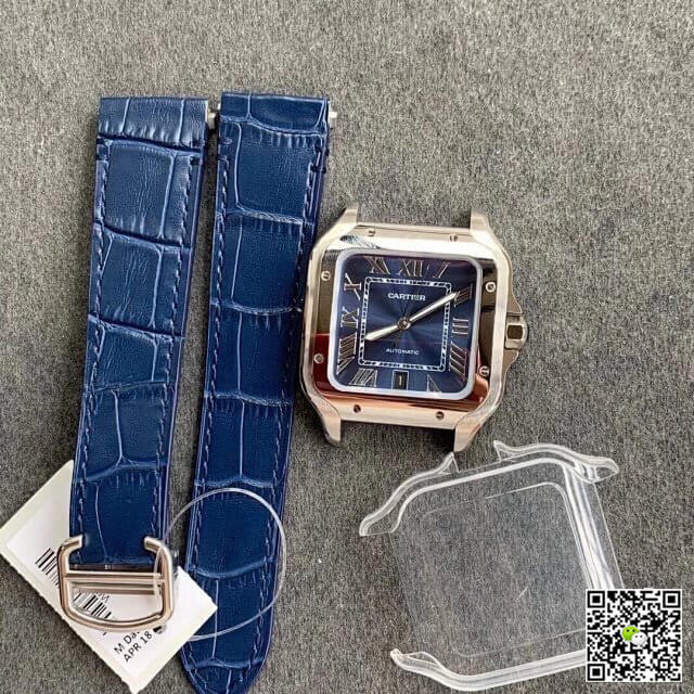 Cartier Santos WSSA0030 V6 Factory Blue Dial