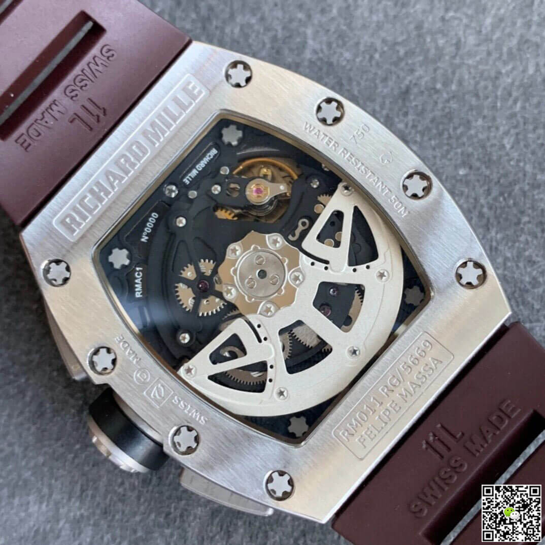 Richard Mille RM11 KV Factory Titanium Brown Strap