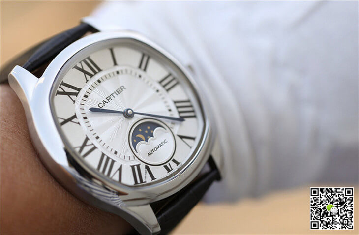 Drive De Cartier Moonphase WSNM0008 Silver Dial