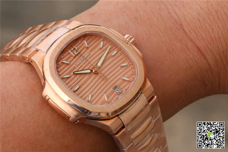 Patek Philippe Nautilus Ladies 7118-1R-010 PF Factory Honey Gold Dial
