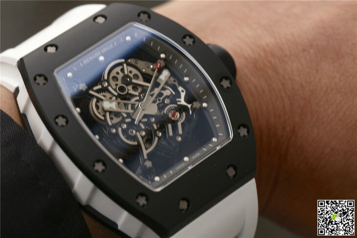 Richard Mille RM055 KV Factory Ceramics White Strap