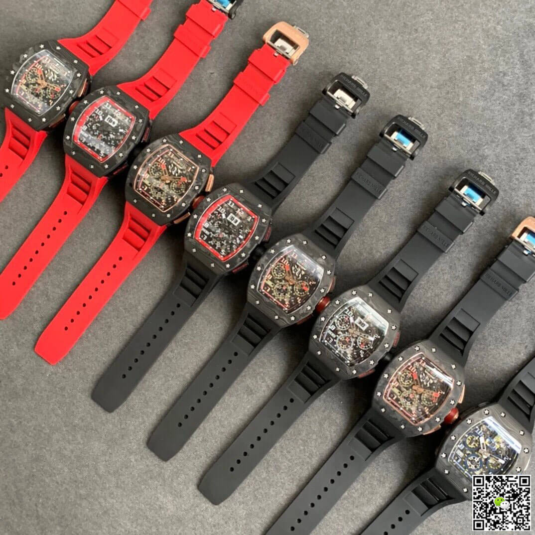 Richard Mille RM011 KV Factory Carbon Fiber Skeleton Dial