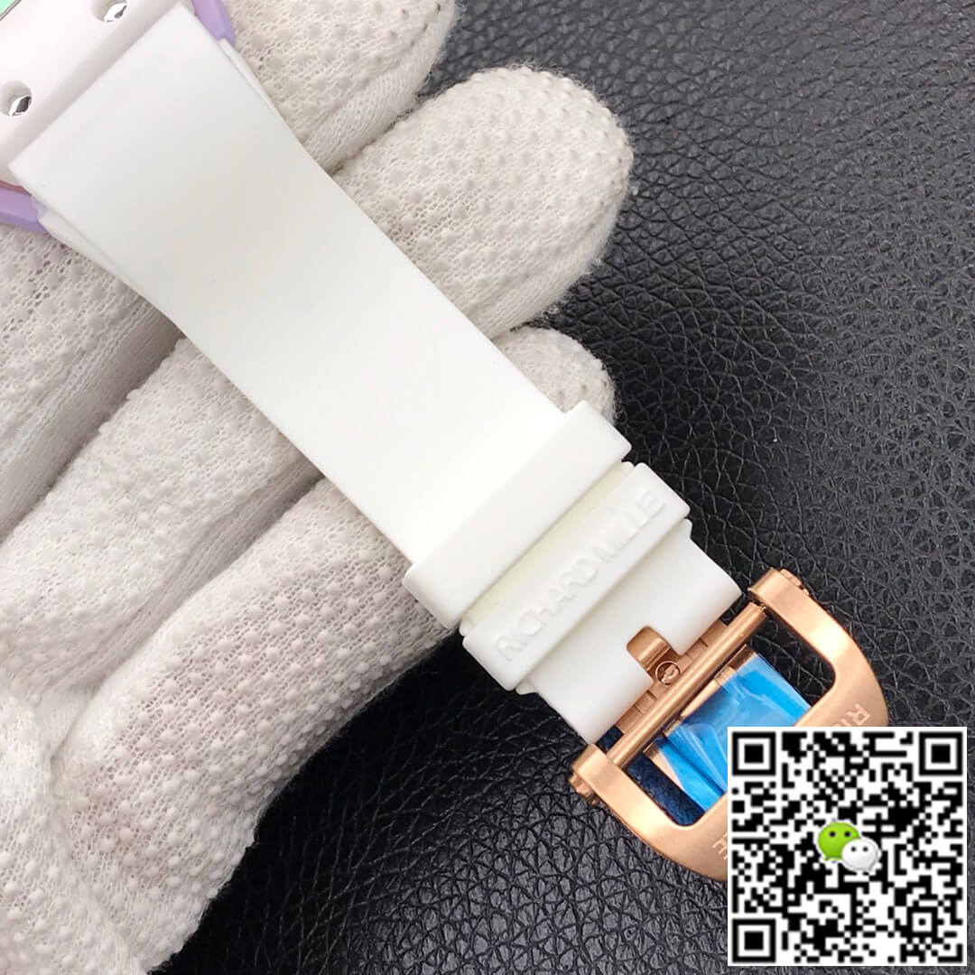 Richard Mille RM-07 Bon Bon RM Factory White Rubber Strap