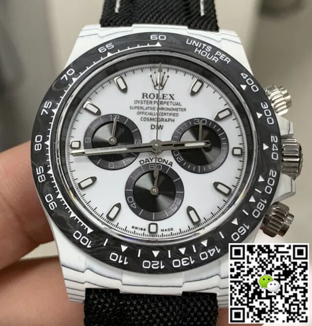 Rolex Daytona Diw Factory NTPT Carbon Fiber White Dial