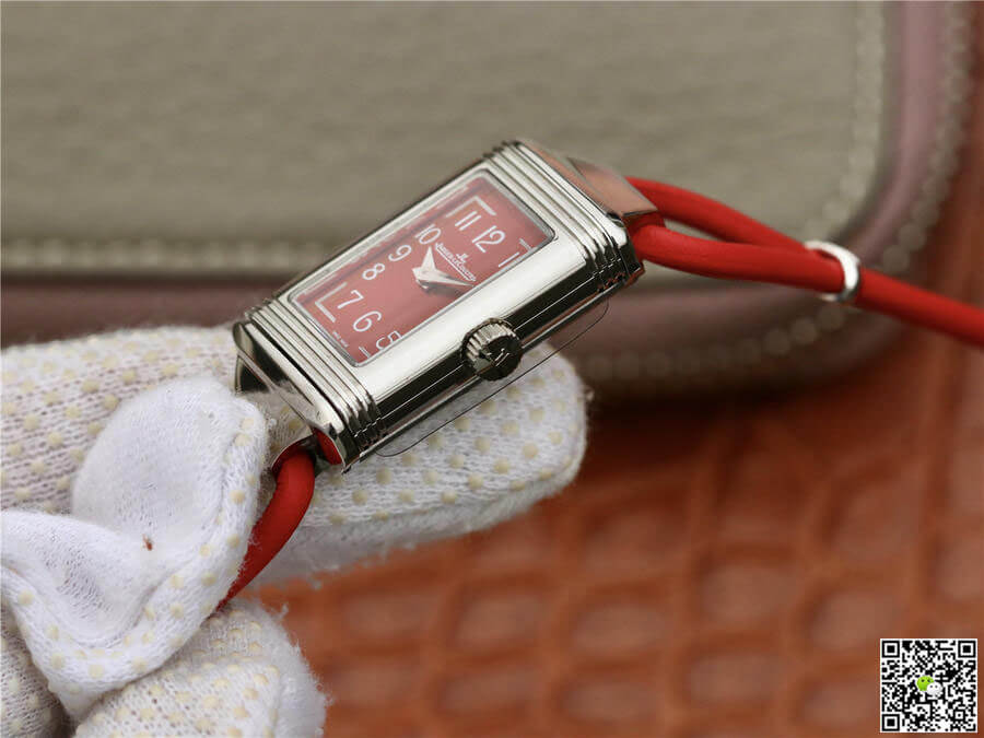Jaeger-LeCoultre Reverso 3268560 MG Factory Stainless Steel Red Dial
