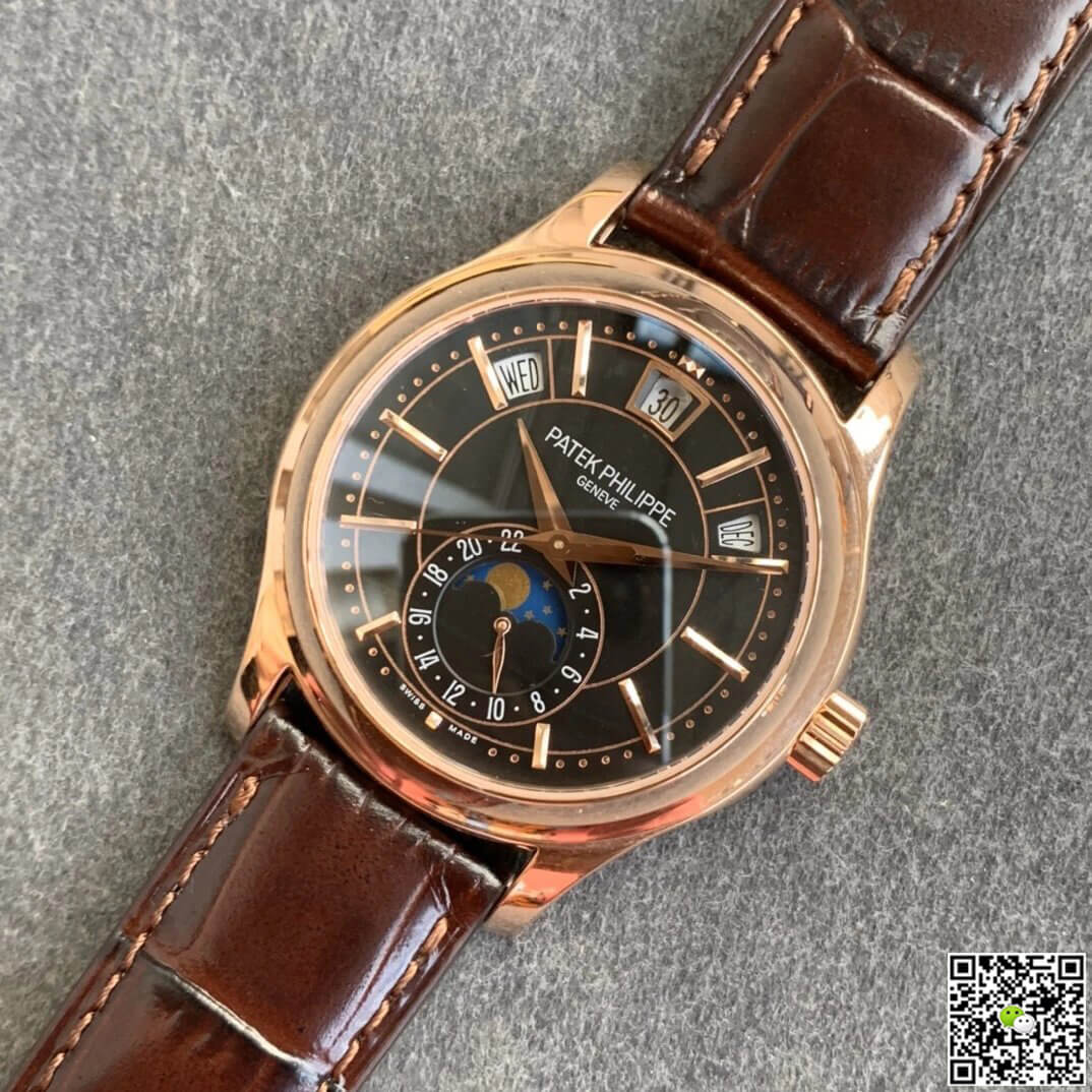 Patek Philippe Complications 5205R-010 GR Factory Rose Gold Black Dial