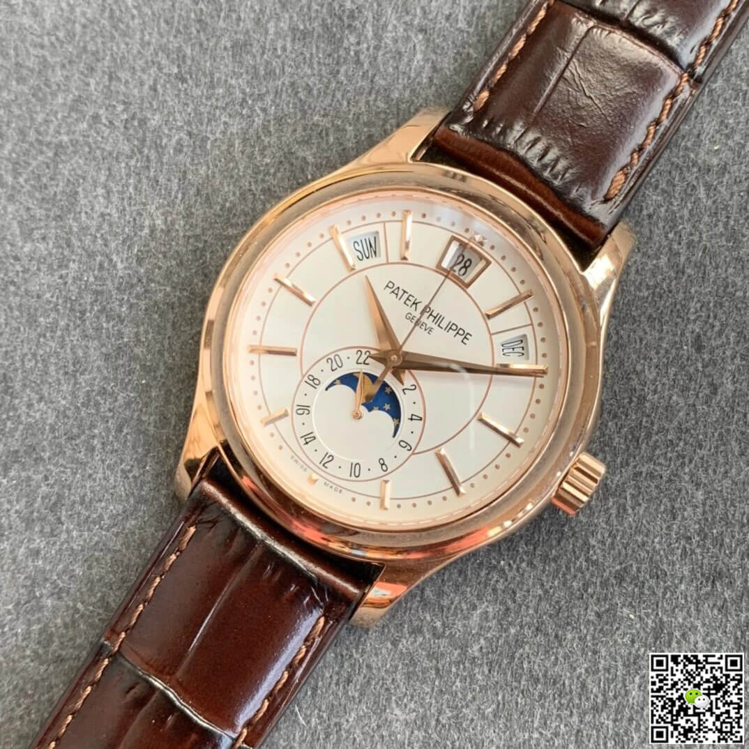 Patek Philippe Complications 5205R-001 GR Factory Rose Gold Milky White Dial