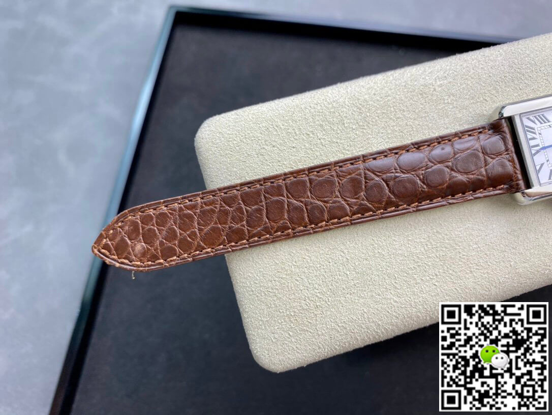 Cartier Tank 24MM K11 Factory Brown Leather Strap