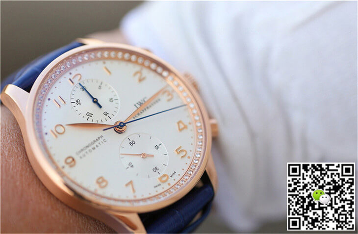 IWC Portuguese ZF Factory Blue Cowhide Strap