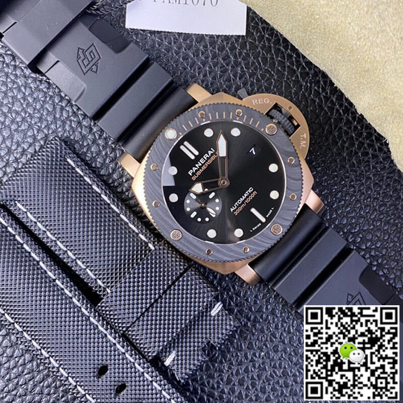 SBF Panerai Submersible PAM01070 VS Factory Carbon Fiber Bezel