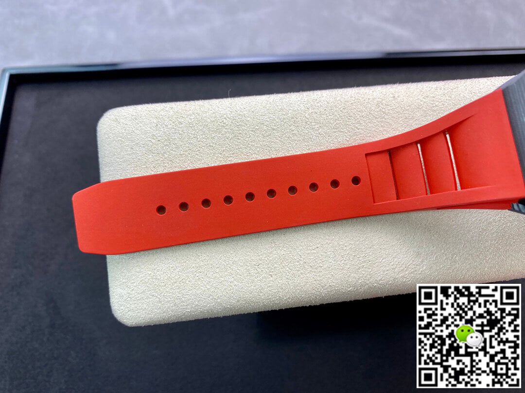 Richard Mille RM011 KV Factory V3 Red Rubber Strap