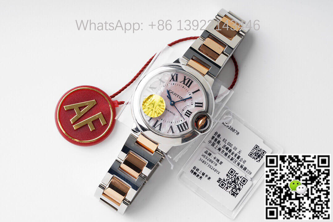 Ballon Bleu De Cartier W6920070 AF Factory Pink Mother-Of-Pearl Dial