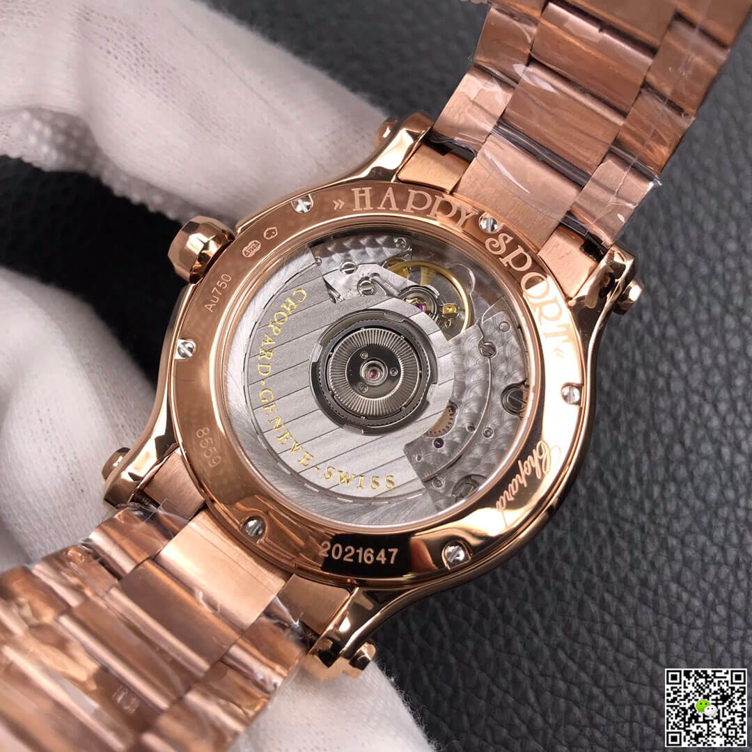 Chopard Happy Diamonds 274808-5015 YF Factory Rose Gold Dark Gray Dial