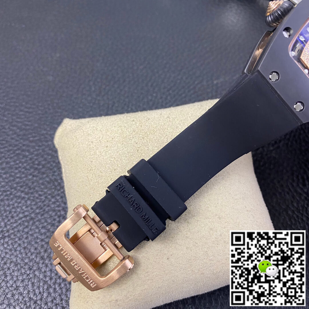 Richard Mille RM 07-01 RM Factory Black Rubber Strap