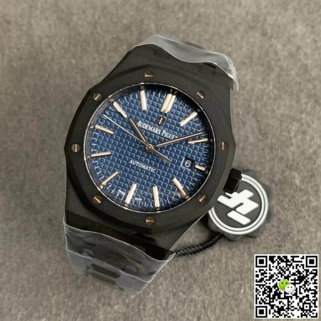 Audemars Piguet Royal Oak 15400 DLC Version ZF Factory Frosted Blue Dial