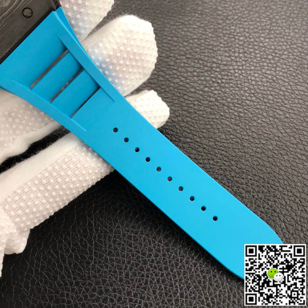 Richard Mille RM055 ZF Factory Blue Rubber Strap