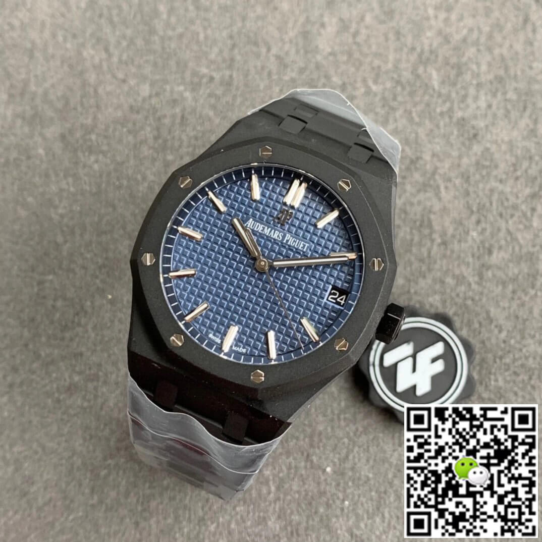Audemars Piguet Royal Oak 15500 DLC Version ZF Factory Frosted Blue Dial