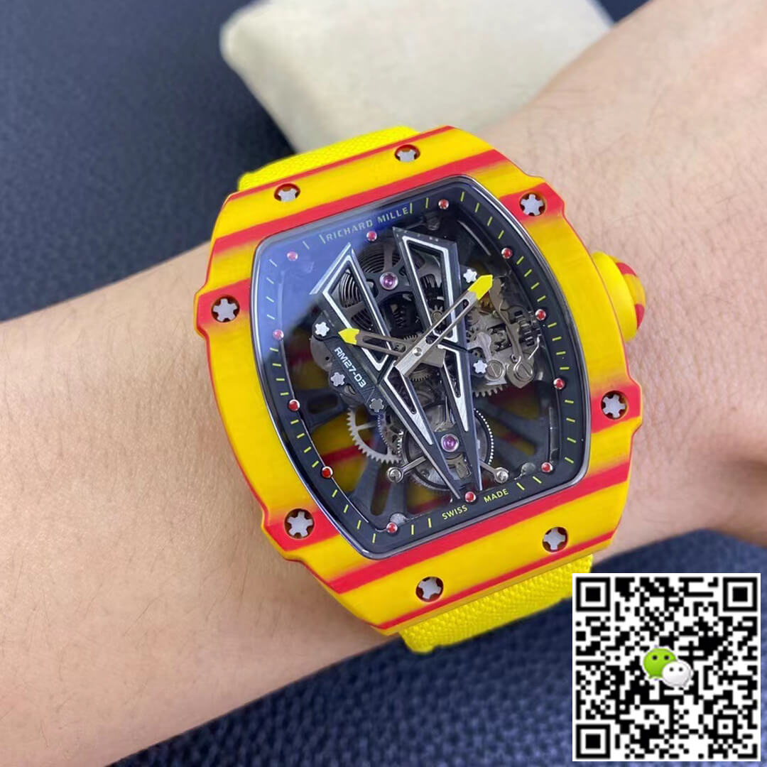 Richard Mille RM27-03 Rafael Nadal Tourbillon RM Factory Yellow Strap