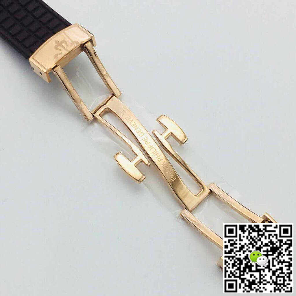 Patek Philippe Aquanaut 5067A Quartz Movement PPF Factory Rose Gold Brown Dial