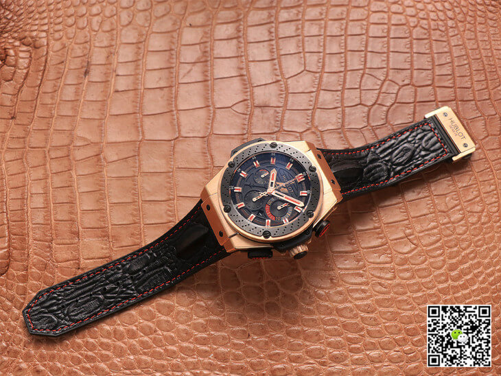 Hublot King Power Ferrari F1 V6 Factory Black Dial Rose Gold