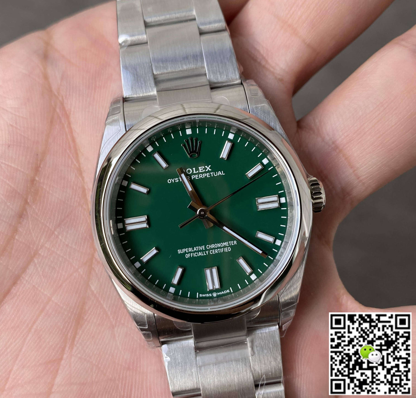 Rolex Oyster Perpetual M126000-0005 36MM VS Factory Green Dial