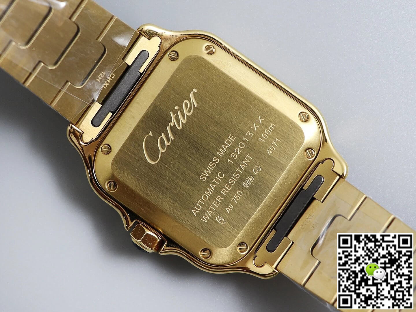 Cartier De Santos W20112Y1 BV Factory Yellow Gold