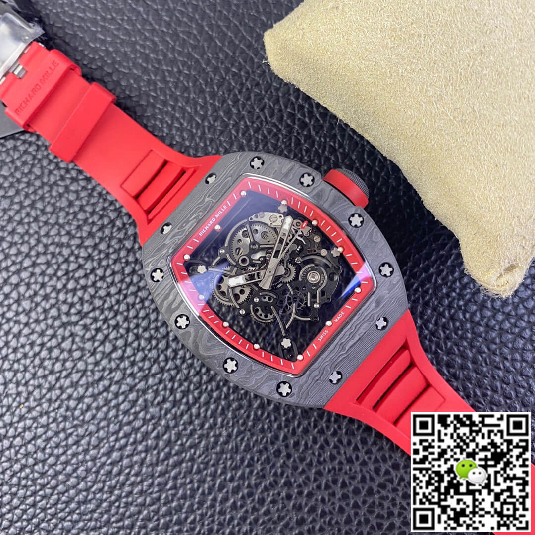 Richard Mille RM055 NTPT BBR Factory Carbon Fiber Red Strap
