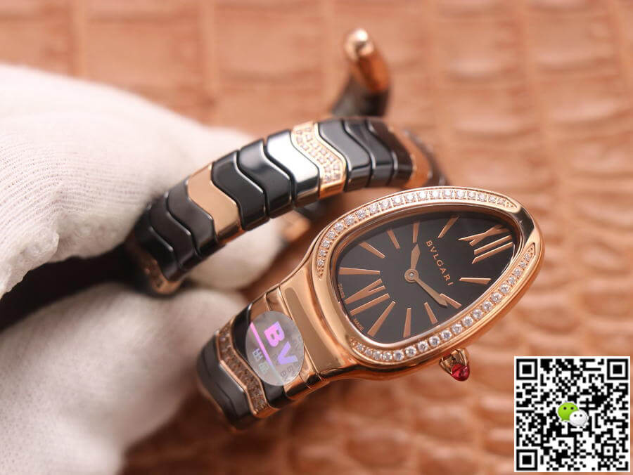 Bvlgari Serpenti BV Factory Rose Gold Diamonds
