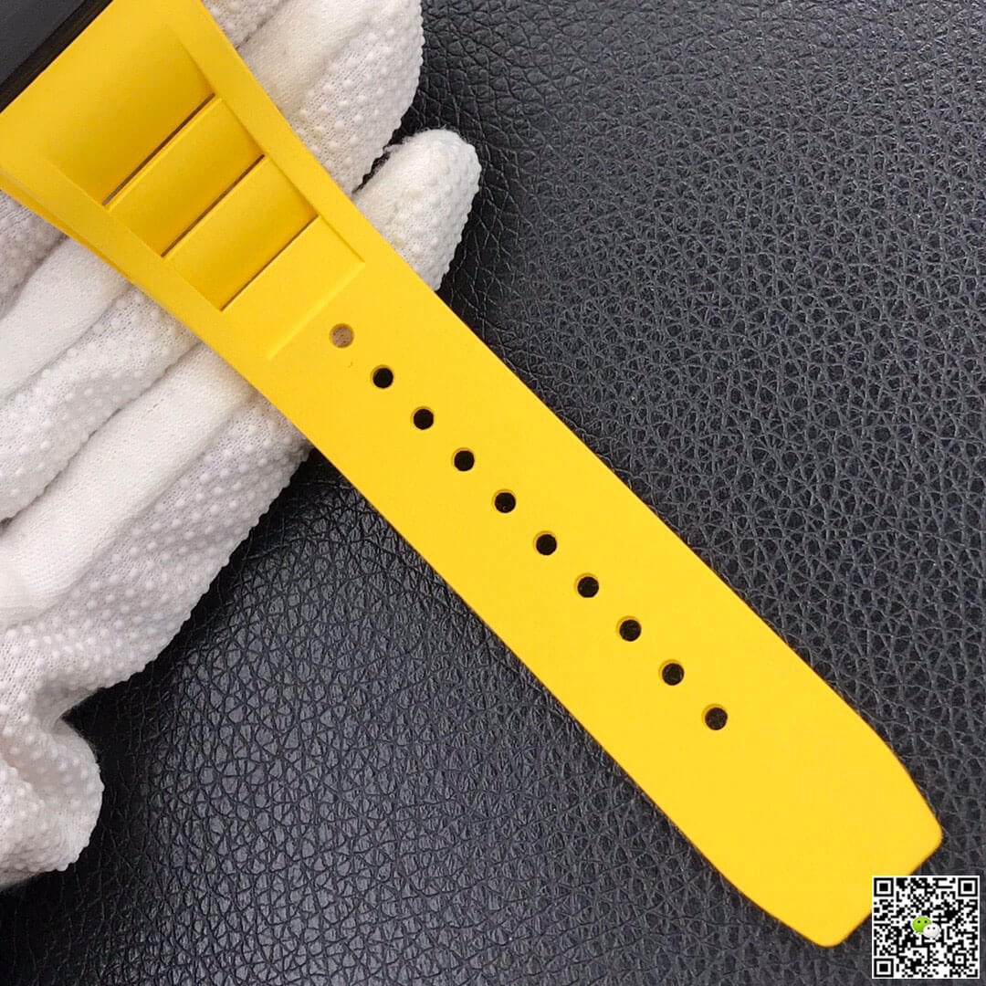 Richard Mille RM-011 KV Factory Forged Carbon Yellow Strap