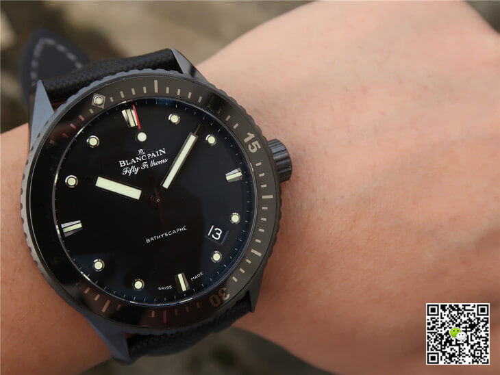 Blancpain Fifty Fathoms Bathyscaphe 5000-0130-B52-B GF Factory Black Ceramic
