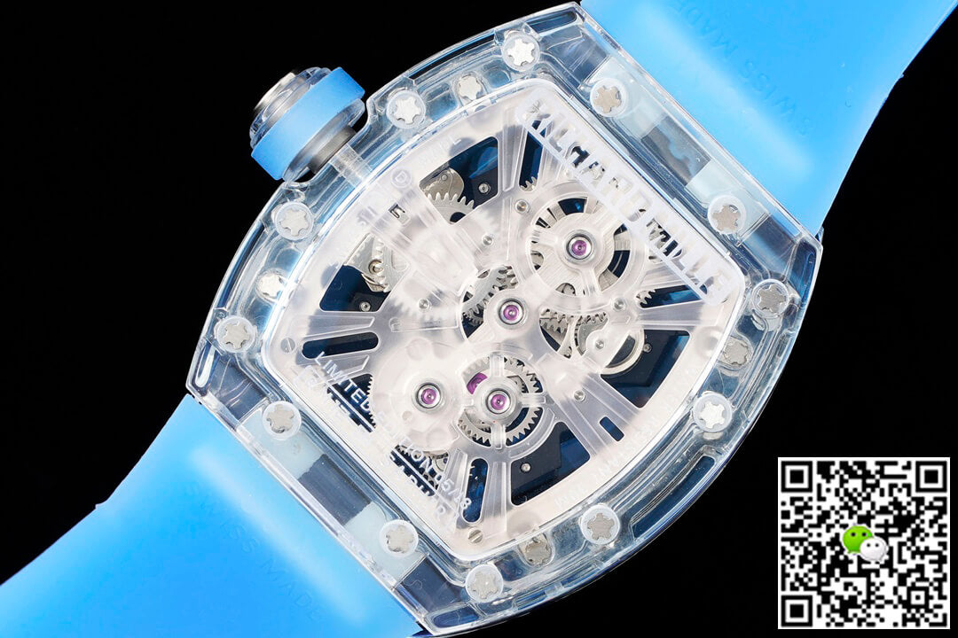 Richard Mille RM12-01 RM Factory Tourbillon Transparent Version Blue Strap