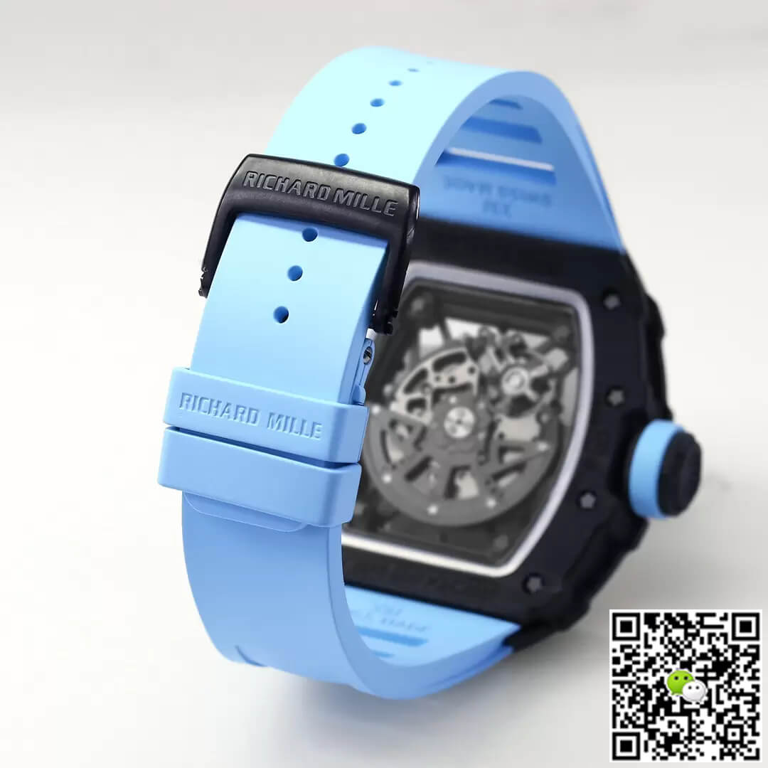 Richard Mille RM35-02 BBR Factory Blue Rubber Strap